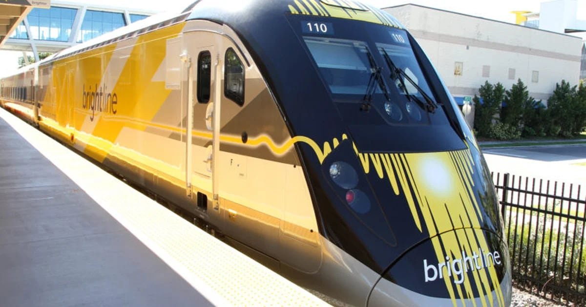 Brightline, o novo trem entre Miami e Orlando, testa alta velocidade